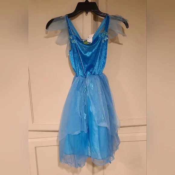 Source Unknown | Costumes | Blue Fairy Flower Dress Halloween Costume Kids  Large Read Description | Poshmark